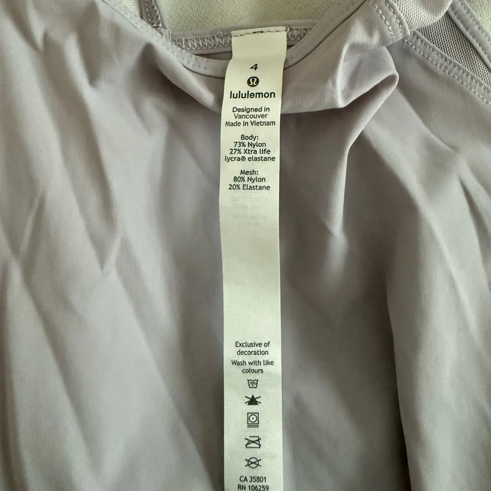 Lululemon Run Off Route Tank Size 4
